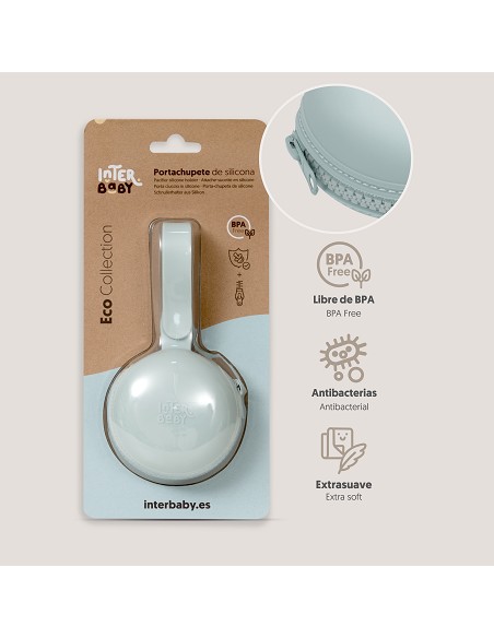 Portachupete Para Chupete Silicona Azul