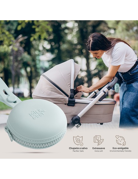 Portachupete Para Chupete Silicona Azul