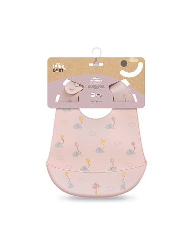 Babero Silicona Estampaddo Modelo Elefantes...
