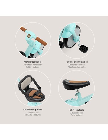 Triciclo Infantil Modelo Rapit Verde