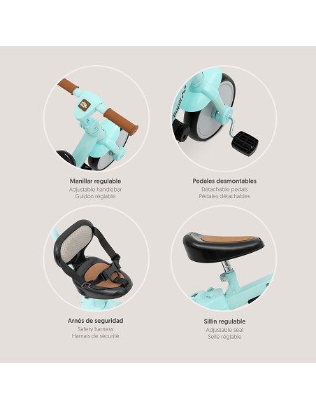 Triciclo Infantil Modelo Rapit Verde