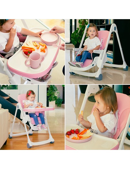 Trona Aluminio Mod Comfort Eat Rosa