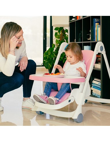 Trona Aluminio Mod Comfort Eat Rosa