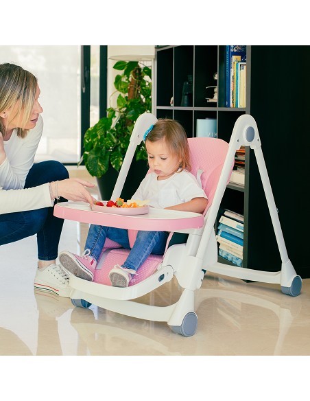 Trona Aluminio Mod Comfort Eat Rosa