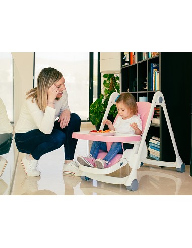 Trona Aluminio Mod Comfort Eat Rosa