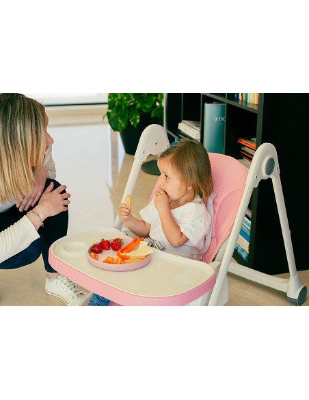 Trona Aluminio Mod Comfort Eat Rosa