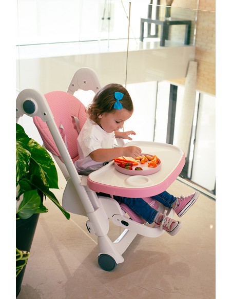 Trona Aluminio Mod Comfort Eat Rosa