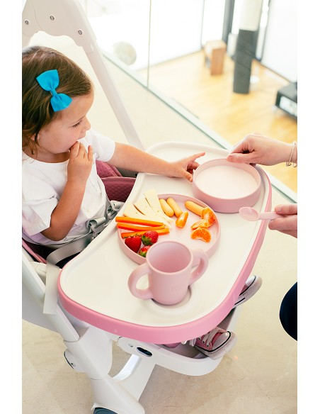 Trona Aluminio Mod Comfort Eat Rosa