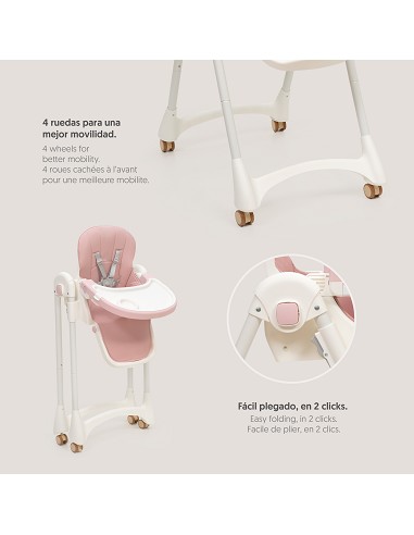 Trona Aluminio Mod Practic Rosa