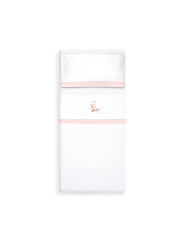 Triptico Cuna Franela Estampado Oso Luna...