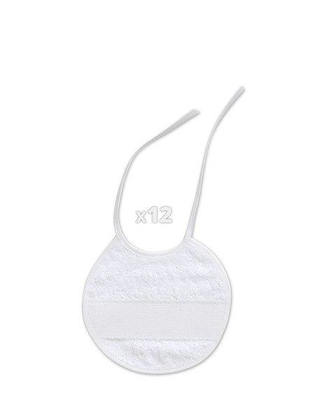 Babero Punto Cruz 20X20 Blanco