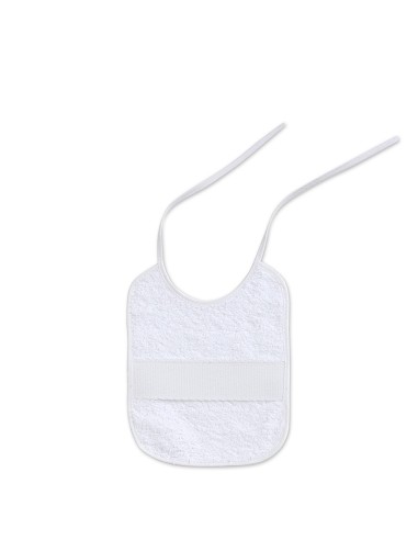 Babero Punto Cruz 20X25 Blanco