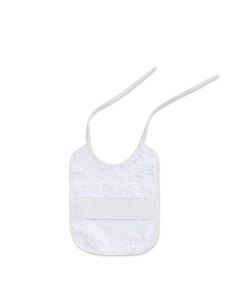 Babero Punto Cruz 20X25 Blanco