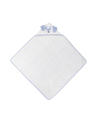 Capa Baño Liliposas Perro Bco/Azul