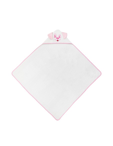 Capa Baño Liliposas Perro Bco/Rosa