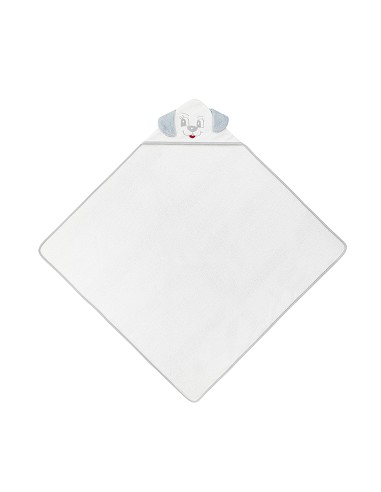 Capa Baño Liliposas Perro Bco/Gris