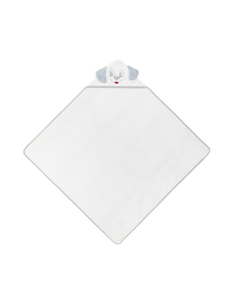 Capa Baño Liliposas Perro Bco/Gris