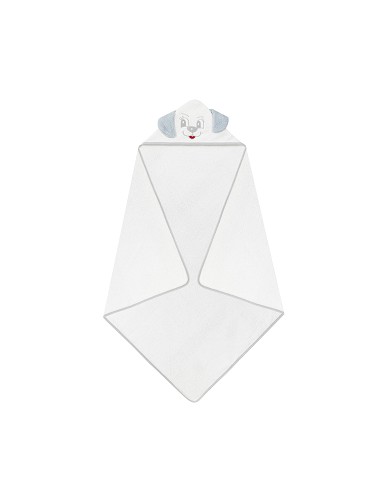 Capa Baño Liliposas Perro Bco/Gris