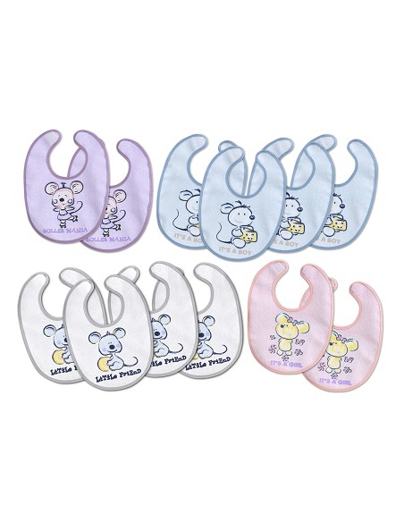 Babero Rizo Plastificado Velcro 20 X30