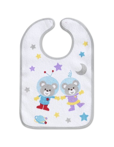 Babero Rizo Plastificado Velcro 25 X40