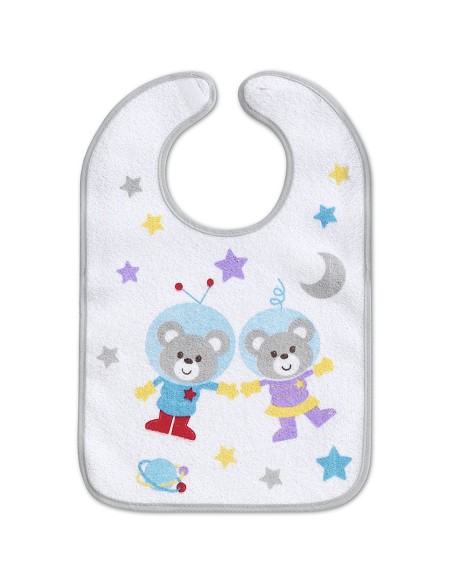 Babero Rizo Plastificado Velcro 25 X40