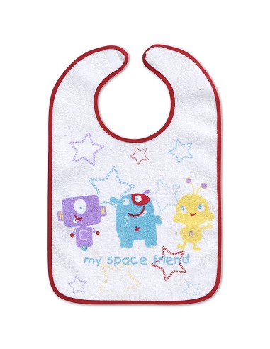 Babero Rizo Plastificado Velcro 25 X40