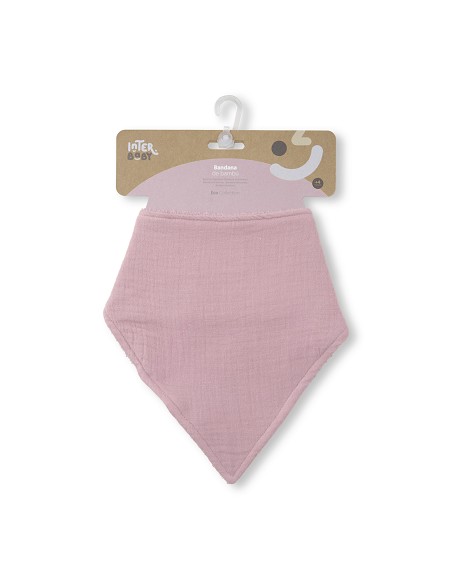 Babero Bambu Bandana Rosa Maquillaje