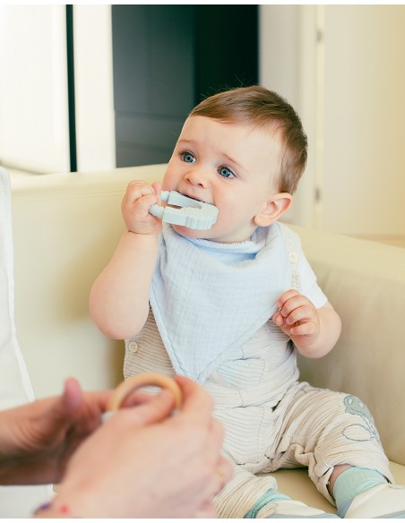 Babero Bambu Bandana Verde Oliva