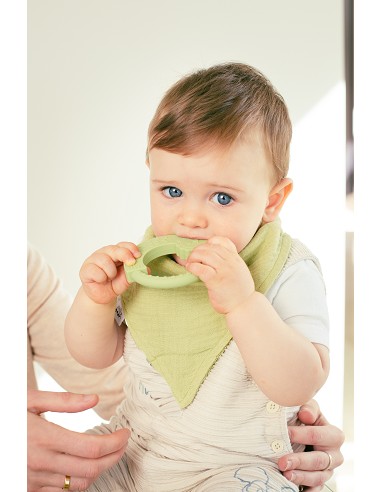 Babero Bambu Bandana Ocre Tierra