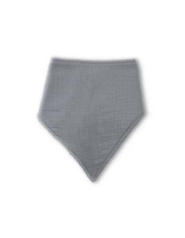 Babero Bambu Bandana Gris Petroleo