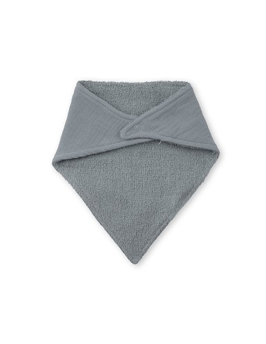 Babero Bambu Bandana Gris Petroleo