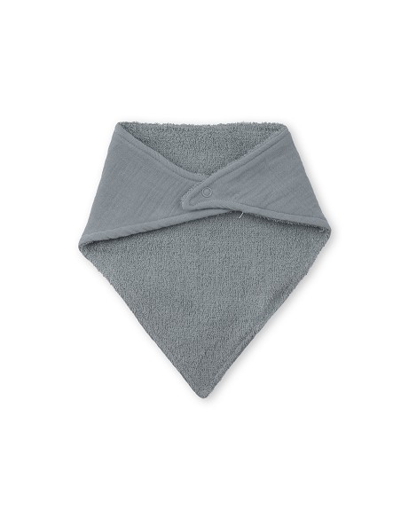 Babero Bambu Bandana Gris Petroleo