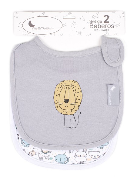 Pack 2 Baberos Velcro (Gatitos)