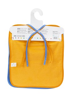 Pack 2 Baberos Rizo Color con Cinta  Azul 2