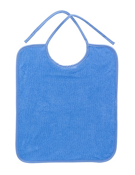 Pack 2 Baberos Rizo Color con Cinta  Azul