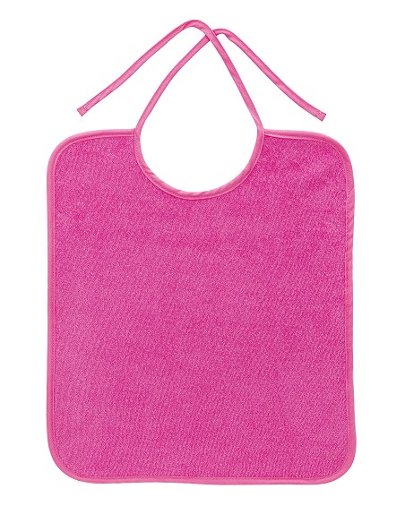 Pack 2 Baberos Rizo Color con Cinta Rosa