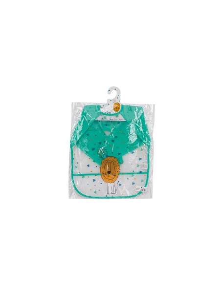 Babero con Mangas Estampado Verde