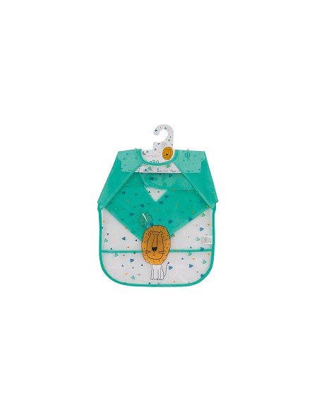 Babero con Mangas Estampado Verde