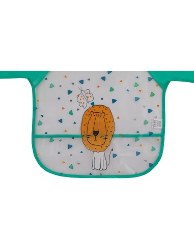 Babero con Mangas Estampado Verde