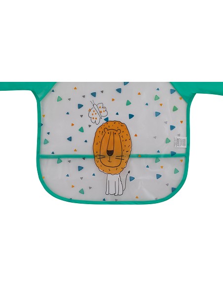 Babero con Mangas Estampado Verde