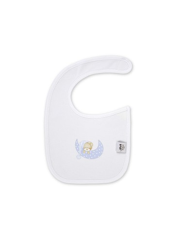 Pack 2 Baberos Velcro 20X30 Cms Mod Sleep Azul