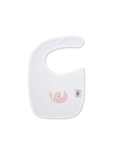 Pack 2 Baberos Velcro 20X30 Cms Mod Sleep Rosa