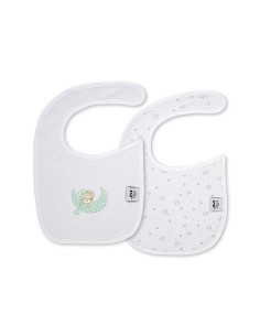 Pack 2 Baberos Velcro 20X30 Cms Mod Sleep Verde