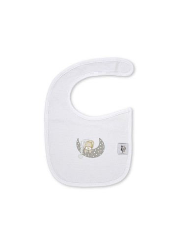 Pack 2 Baberos Velcro 20X30 Cms Mod Sleep Gris