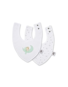 Pack 2 Baberos Bandana 20X30 Cms Mod Sleep Verde