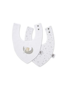 Pack 2 Baberos Bandana 20X30 Cms Mod Sleep Gris