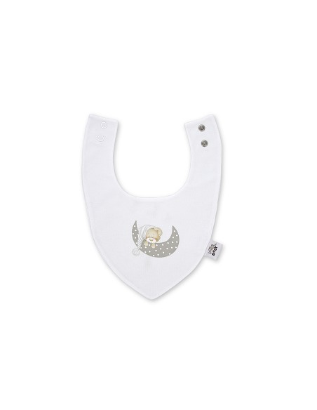 Pack 2 Baberos Bandana 20X30 Cms Mod Sleep Gris