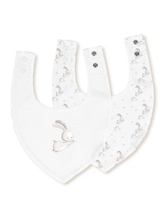 Pack 2 Baberos Bandana 20X30 Cms Mod Conejito Estrella...
