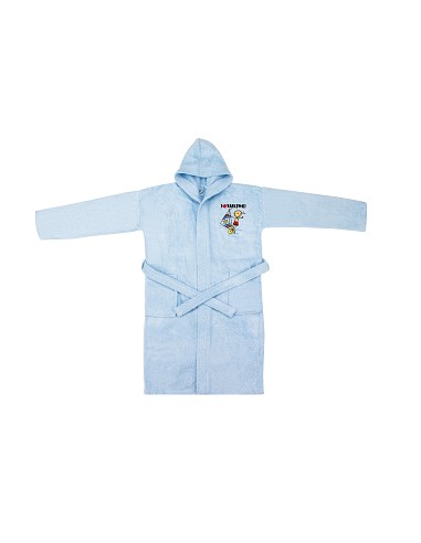 Albornoz Infantil T-14-16 100% Alg Azul