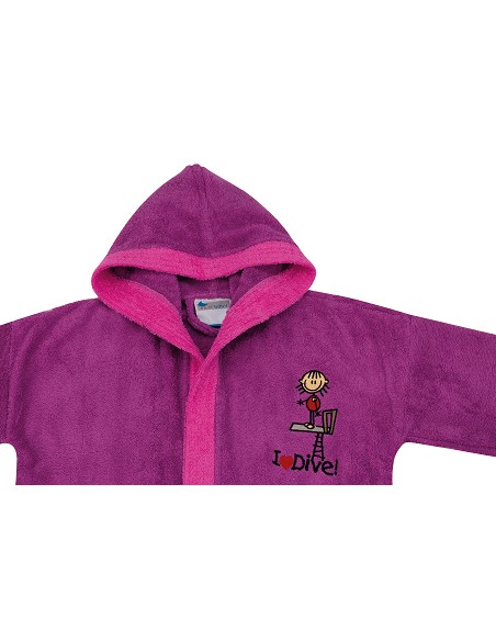 Albornoz Infantil T-14-16 100% Alg Lila
